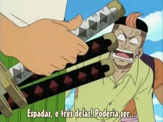 One Piece - Episodio 24 - Mihawk Olhos de Falcão! Zoro, o espadachim, cai no mar