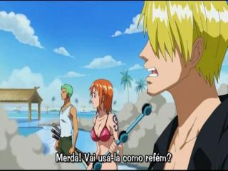 One Piece - Episodio 383 - A Grande Caçada ao Tesouro! Colapso! A Spa Island!