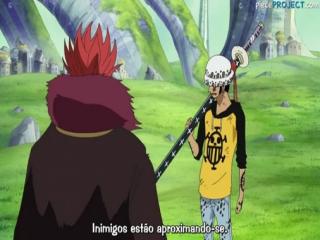 One Piece - Episodio 404 - Violento Ataque do Almirante Kizaru – A Situação Desesperadora do Bando do Chapéu de Palha.