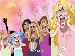 One Piece - Episodio 454 - O paradeiro dos companheiros. Um pintinho gigante e um duelo cor de rosa.