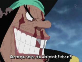 One Piece - Episodio 487 - O insaciável Akainu! Punhos de lava agridem Luffy!
