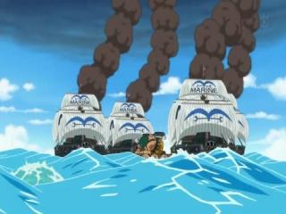 One Piece - Episodio 577 - A Ambição de Z. Uma grande estratégia de fuga desesperada!