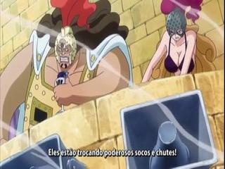 One Piece - Episodio 649 - O fim da dura batalha. Lucy vs Chinjao.