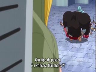One Piece - Episodio 693 - A Princesa das Pessoas Pequenas! Prisioneira Mansherry!