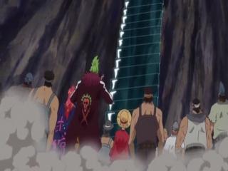 One Piece - Episodio 749 - ATécnica de Espadas Ferve, Law e Zoro Finalmente Aparecem!
