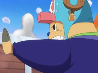 One Piece - Episodio 848 - Protegendo o Sunny. Batalha Feroz! Chopper e Brook