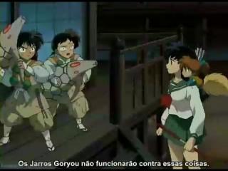 Inuyasha Legendado - Episodio 166 - O Compromisso do Casal para usar a Jóia (parte 1 e 2)