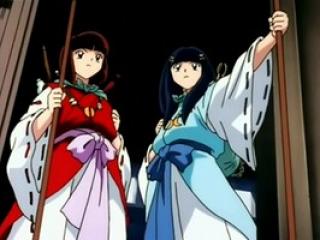 Inuyasha Legendado - Episodio 63 - A sacerdotisa azul e a sacerdotisa vermelha que bloqueiam o caminho (filler)