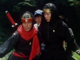 Ninja Sentai Kakuranger - Episódio 28  - Uma pessoa super importante vem ao Japão!!
