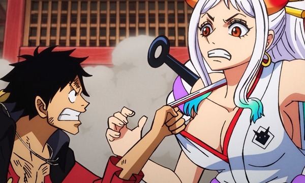 One Piece – Episódio 994 – Confronto dos Bainhas Vermelhas! Kikunojo vs. Kanjuro!